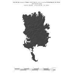 Isla del Rey. Panama. Shape on white. Bilevel © zelwanka
