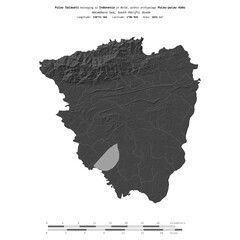 Pulau Salawati. Indonesia. Shape on white. Bilevel © zelwanka