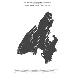 Isla Santa Rosa. Ecuador. Shape on white. Bilevel © zelwanka