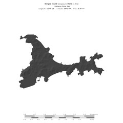 Shengsi Island. China. Shape on white. Bilevel © zelwanka