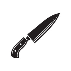 Obraz premium Kitchen Knife Silhouette