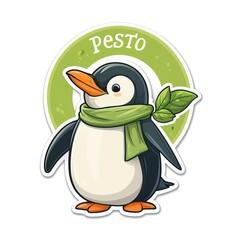Obraz premium Penguin in the Emerald Light