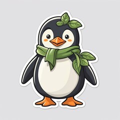 Fototapeta premium Green Penguin, Fresh Vibes