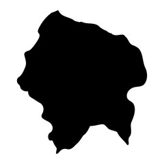 Kyenjojo district map, administrative division of Uganda. Vector illustration.