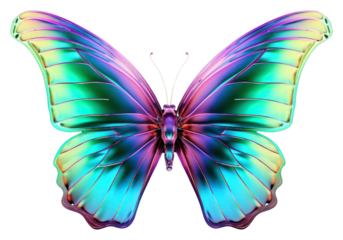 PNG  Butterfly iridescent animal insect purple.