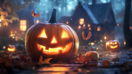 Fototapeta premium Halloween festival concept background