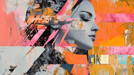 A creative digital collage combining mixed media, photo manipulation, and abstract art elements, offering a contemporary take on digital art