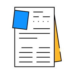 prisoner private matter line icon vector. prisoner private matter sign. isolated symbol illustration