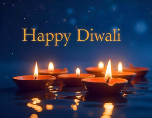 Happy Diwali Greeting Card Templates - Festive Art for Diwali Celebrations