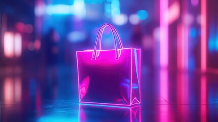 Neon Shopping Bag