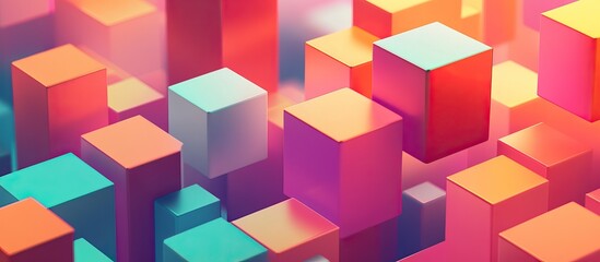 Fototapeta premium Abstract Colorful Geometric Shapes