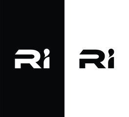 Letter Ri logo design