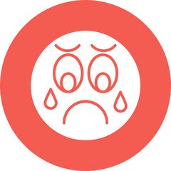 Obraz premium Sad Vector Icon Design