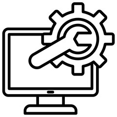 Maintenance Icon Outline Icon