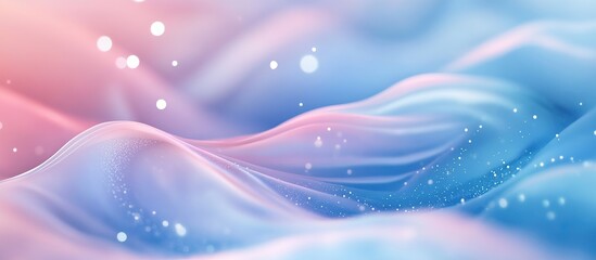 Abstract Pastel Waves with Shimmering Particles