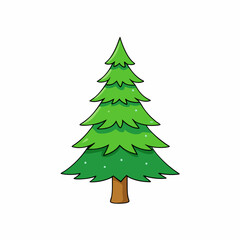 Fototapeta premium vector illustration of spruce
