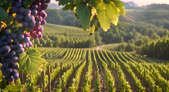 vineyard in autumn