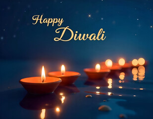 Happy Diwali Greeting Card Templates - Festive Art for Diwali Celebrations