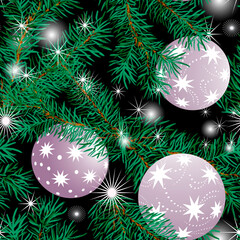 christmas background with christmas tree
