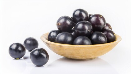 Jabuticaba on white background. Jabuticaba Fruit Isolated.