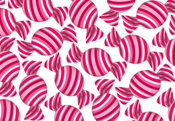 seamless pattern with sweets, seamless background with candy, chocolate, white, white background with pink candy, pink, pink wallpaper, pink candy, sweets, fabric, food, candy, wrapping, pattern