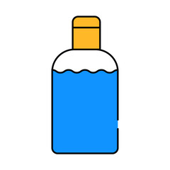 disinfection gel bottle line icon vector. disinfection gel bottle sign. isolated symbol illustration