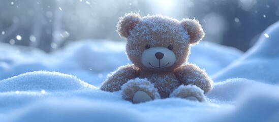Teddy Bear in a Winter Wonderland