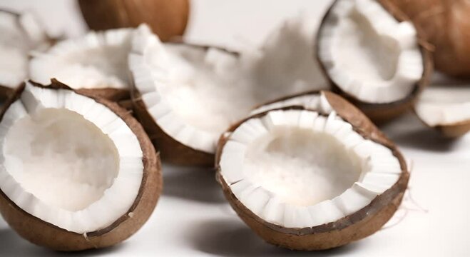 coconut on wood