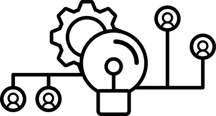 Project Management Line Icon