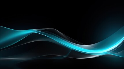 Abstract blue and black digital wave background. Futuristic, technology, and motion concept