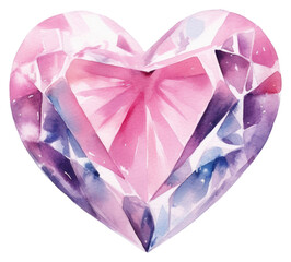 Fototapeta premium PNG Heart gemstone jewelry diamond.