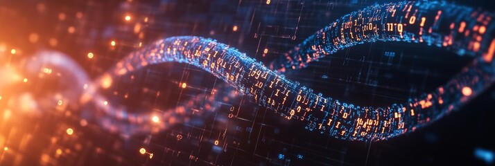 Digital binary representation of DNA code