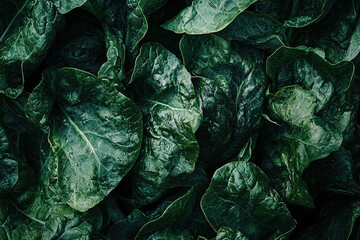 Fototapeta premium close up of Swiss Chards, full frame, food advertising
