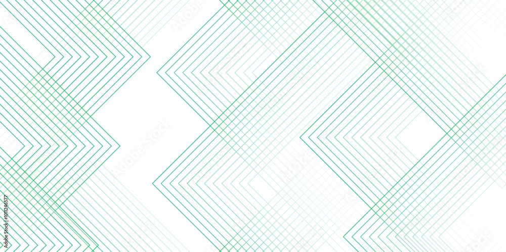 Poster Abstract geometric shapes featuring flowing lines & structured architecture concept. Modern Minimalist Design with Gradient Line Art. Technology concept geometric line background.