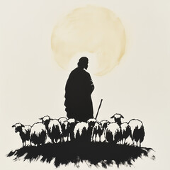 The Lord is my Shepard Sillhouette