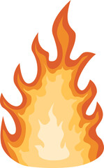 Hand drawn fire flame vector
