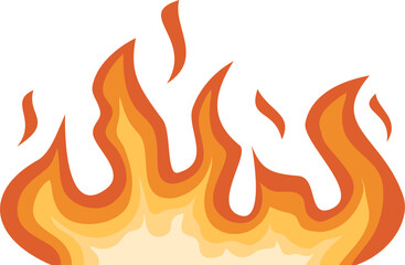 Hand drawn fire flame vector