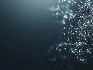 A blue background with a lot of white lines and dots. The background is a deep blue color, and the lines and dots are scattered throughout the image, creating a sense of movement and energy