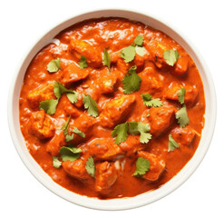 Fototapeta premium PNG Chicken tikka masala curry food meal.