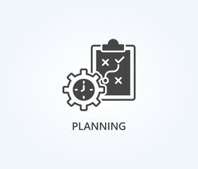  Planning Vector, Icon Or Logo Sign Symbol Illustration 