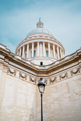 Naklejka premium Neoclassical Dome of the Panthéon in Paris France