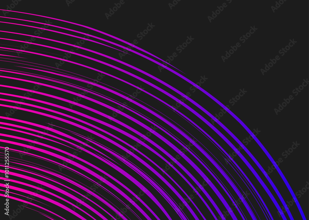 Poster abstract background with seamless curved slash lines pattern and with some copy space area