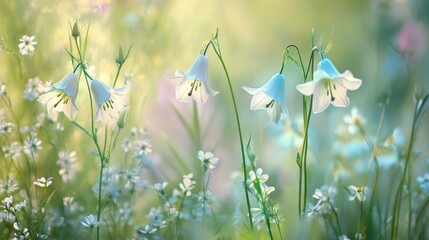 Summer view: bell flowers.