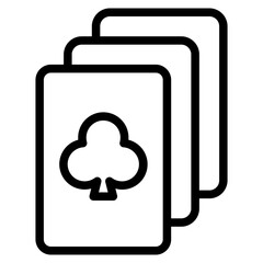 Playing cards icon.