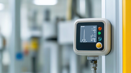 Digital sensors for temperature and humidity monitoring in a product testing room, ensuring optimal environmental control for quality assurance