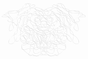 Abstract scribble lines elegant white background