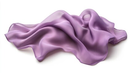 Violet fabric remnant