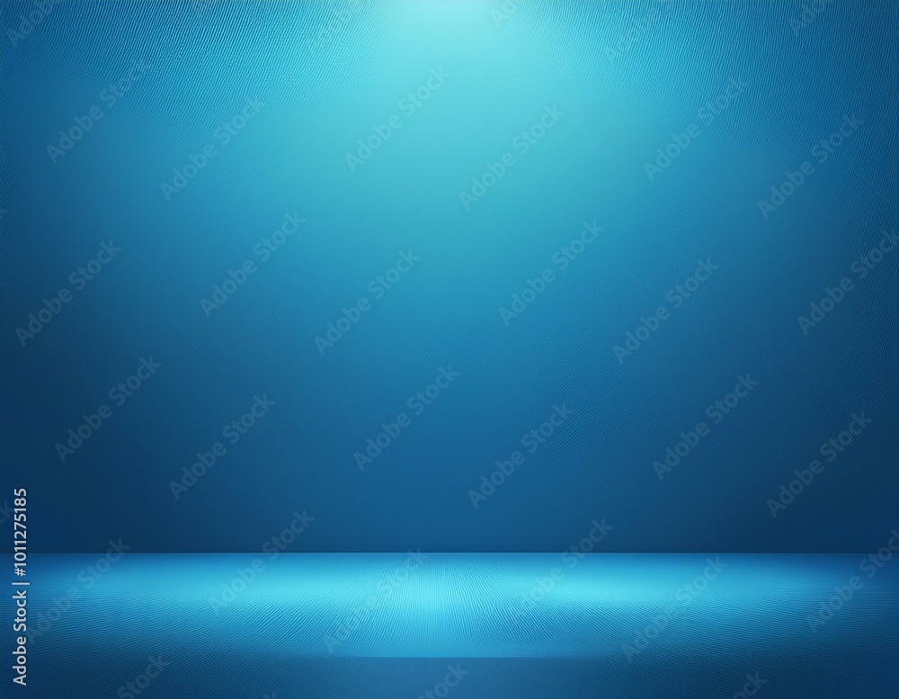 Wall mural blue empty room studio gradient used for background and display your product