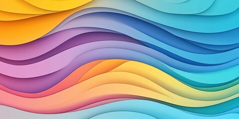 Fototapeta premium Abstract Colorful Wavy Pattern