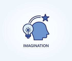  Imagination vector, icon or logo sign symbol illustration 